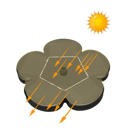 7V 1.5W Solar Fountain Pump for Garden Landscape Outdoor Decor.