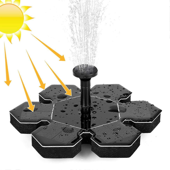 1.4W Solar Pond Fountain Pump with 5 Effects Floating Solar Pump.