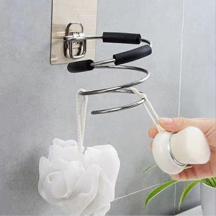 Wall Mounted Hair Dryer Holder Organizer Storage Station.
