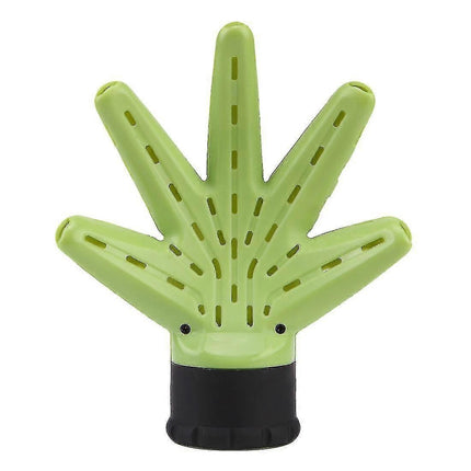 Green Hair Dryer Diffuser Attachment for Natural Curls.