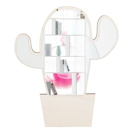 Wall Sticker Acrylic Mirror-Wooden Color.