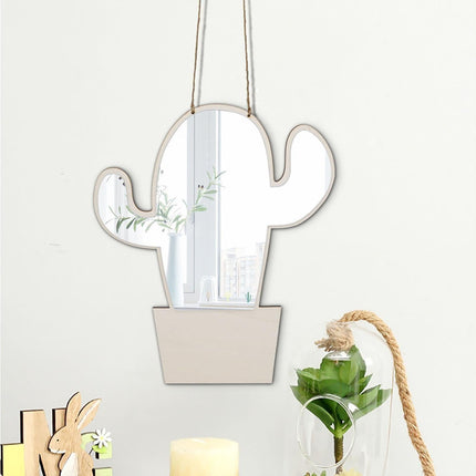 Wall Sticker Acrylic Mirror-Wooden Color.