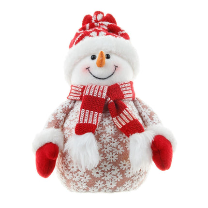 Xmas Snowman Ornament Shopping Mall-Red.