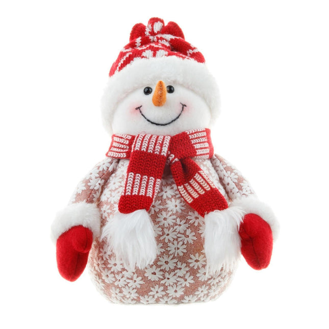 Xmas Snowman Ornament Shopping Mall-Red.