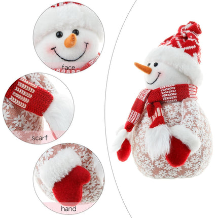Xmas Snowman Ornament Shopping Mall-Red.