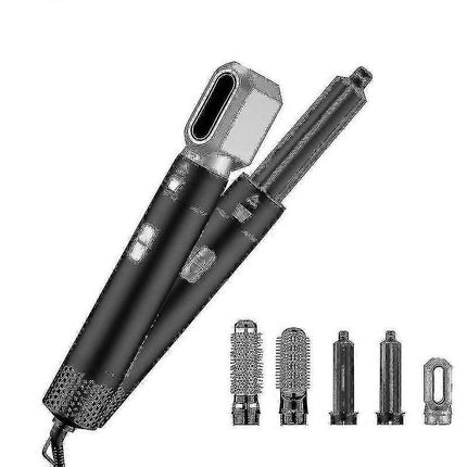 5-in-1 Hair Dryer Brush Curler Straightener Styling Tool.