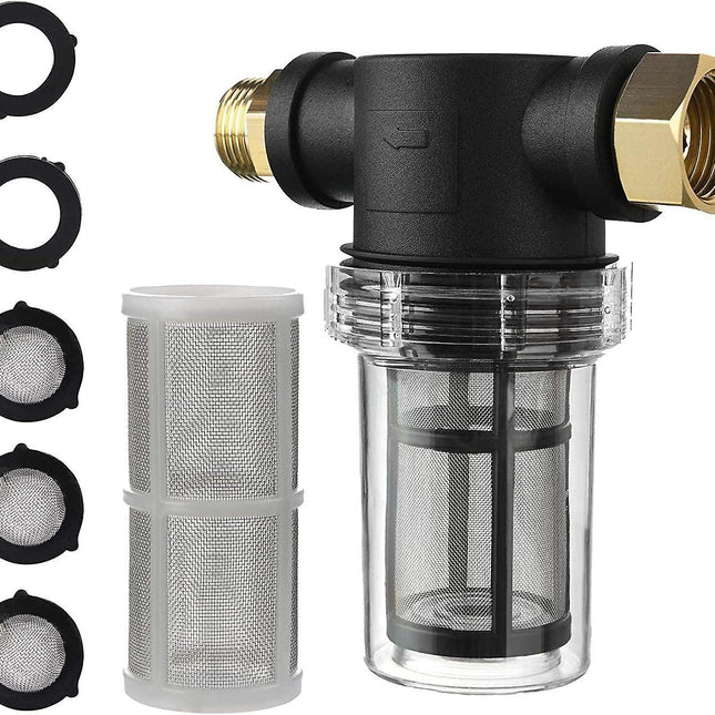 40 Mesh Water Filter Bowl Integrated Clear Screen for Garden Pressure Washer.