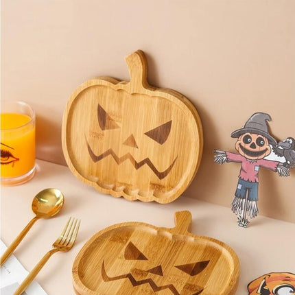 Halloween Pumpkin Storage Plate Home Decor.