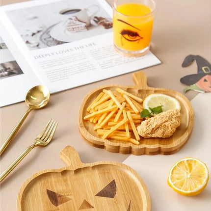 Halloween Pumpkin Storage Plate Home Decor.