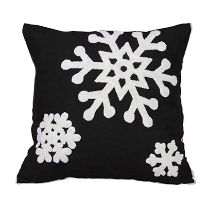 Xmas Throw Pillows Case for Living Room-Black.
