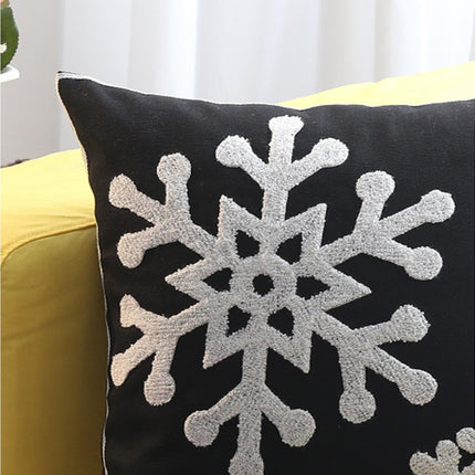Xmas Throw Pillows Case for Living Room-Black.