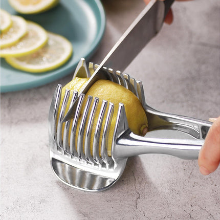Fruit Slicer Stainless Steel Vegetable Cutter-Silver.