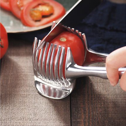 Fruit Slicer Stainless Steel Vegetable Cutter-Silver.