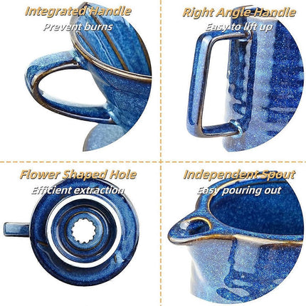 Pour Over Coffee Maker Ceramic Coffee Pot with 40 Paper Filters.