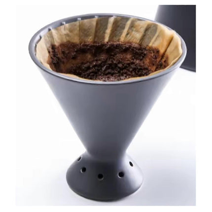 650ml Ceramic Pour Over Coffee Maker Household Drip Filter Pot Set.