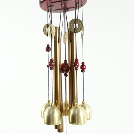 Wonderful Music Wind Chime with Copper Cash Anti-oxidation Metal Windchimes Bell for Garden- S.