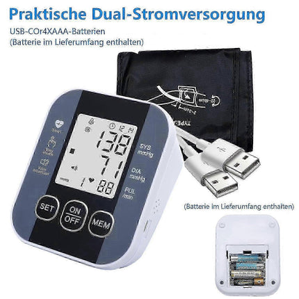 Upper Arm Digital Device with Large Cuff for Home Use.