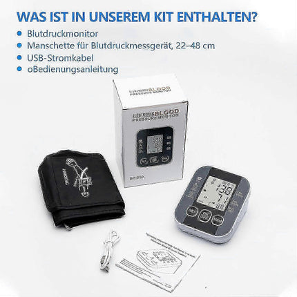 Upper Arm Digital Device with Large Cuff for Home Use.