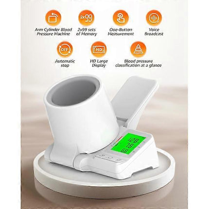 Upper Arm Device with Voice Prompt and Adjustable Cuff for Home Use.