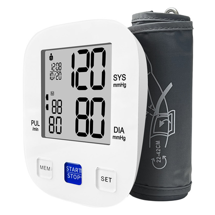 Digital Arm Cuff Wellness Monitor for Home Use.