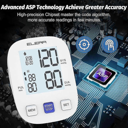 Digital Arm Cuff Wellness Monitor for Home Use.