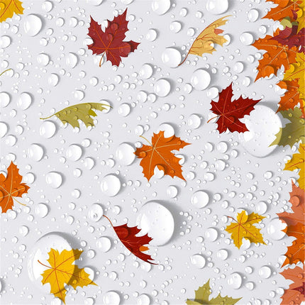 Thanksgiving Tablecloth Maple Leaf Accessories Holiday Party Background Wall Table Decoration 137*274cm.
