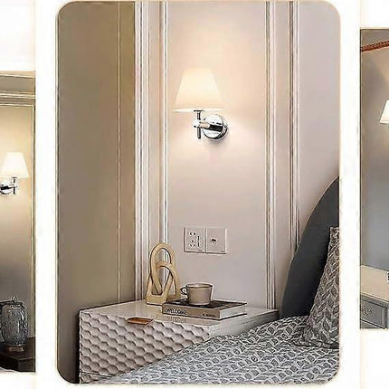 Battery Operated Wall Sconces Set of 2, USB Rechargeable Wireless Lamps, Remote, Linen Shade.