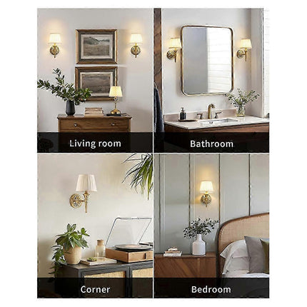 Battery Operated Wall Sconce Light Set of 2.