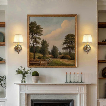 Battery Operated Wall Sconce Light Set of 2.