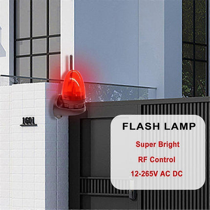 Outdoor LED Strobe Alarm Light 12V-265V, Wall Mount Emergency Warning Lamp.