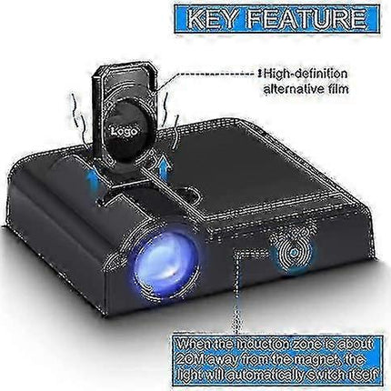 Wireless Car Door LED Logo Projector Lights 2PCS, Universal Courtesy Door Lamp.