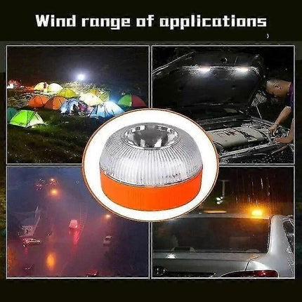 V16 Homologated Emergency Beacon Light, Rechargeable LED Warning Lamp.