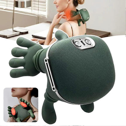 Shoulder & Neck Massager with Heat Therapy, Muscle Relief for Office Breaks.