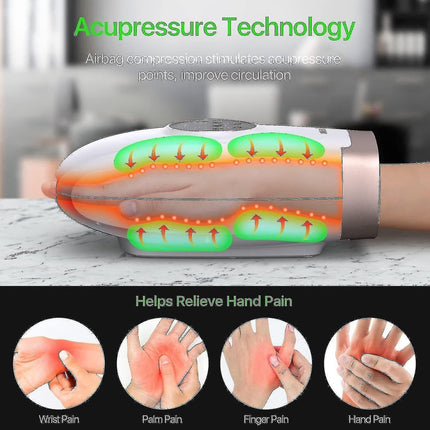 Cordless Hand Massager for Arthritis & Carpal Tunnel with Heat.