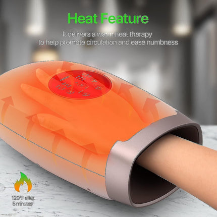 Cordless Hand Massager for Arthritis & Carpal Tunnel with Heat.