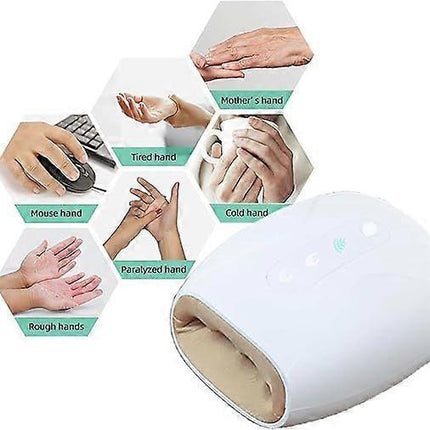 Intelligent Cordless Hand Massager with Heat & Compression for Home Use.