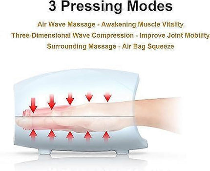 Intelligent Cordless Hand Massager with Heat & Compression for Home Use.
