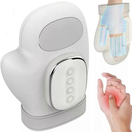 Cordless Hand Massager with Independent Finger Airbag Compression.