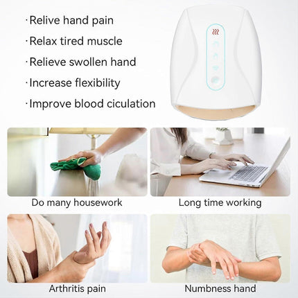 Hand Massager with Heat & Compression, Home Hand Therapy Device.