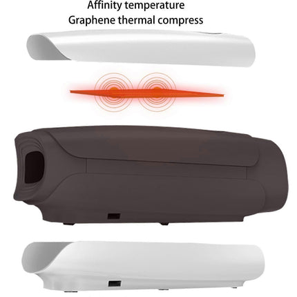 Wireless Rechargeable Hand Massager with Heat Compression.