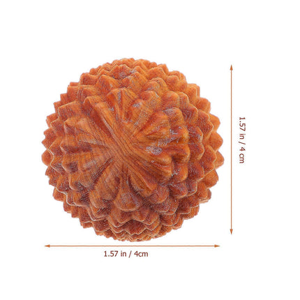 Wooden Hand Massage Balls 2PCS, Durian Shape Rolling Massager.
