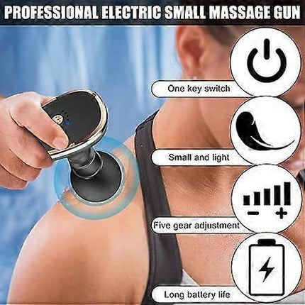 Mini Electric Handheld Muscle Massager for Trigger Point Relief.