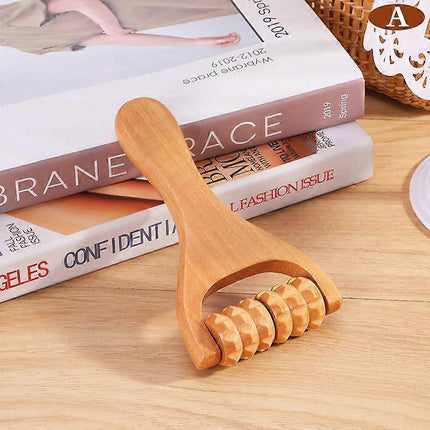 Wooden Roller Massager for Neck Shoulder Leg & Foot Massage.