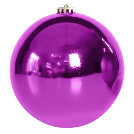 Electroplate Xmas Balls-Purple.