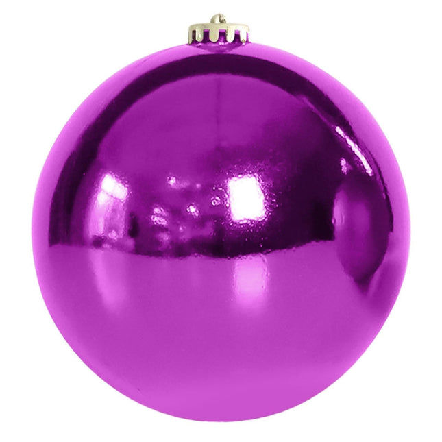 Electroplate Xmas Balls-Purple.