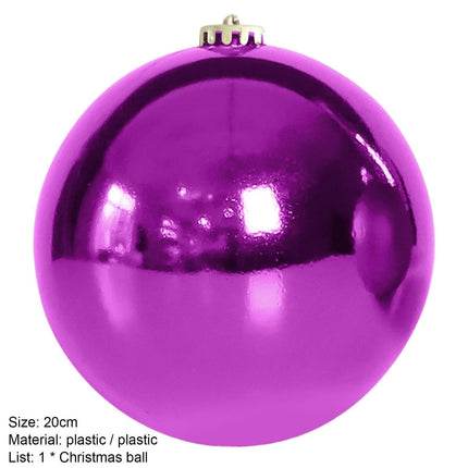 Electroplate Xmas Balls-Purple.