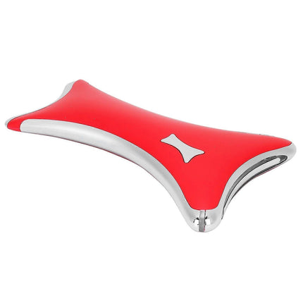 LED Electric Guasha Scraper with Heating & Vibration, USB Facial Scraping Massager, Red.