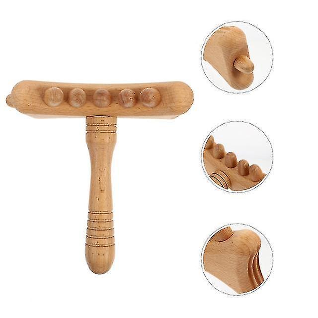Wooden Multi-Function Guasha Stick, Practical Body Massage Tool.