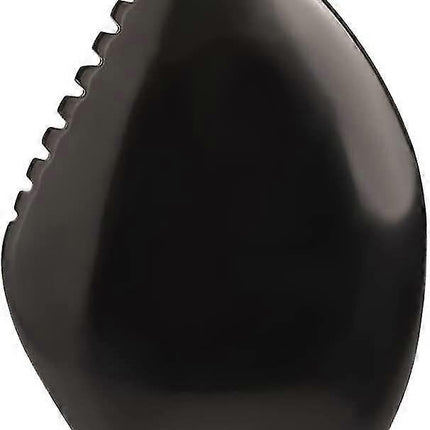 Bian Stone Facial Guasha Comb, Face Massage Scraping Tool, Black (1pc).