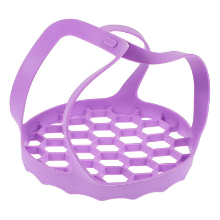 Multifunctional Handheld Steamer Silicone Vegetable Basket Drain Basket.